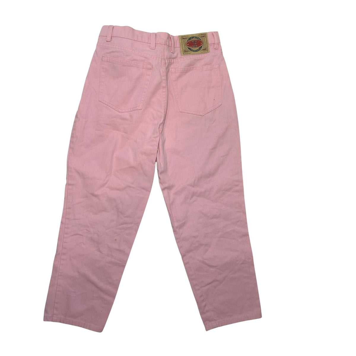 VTG 90s J.B. Blue High Waist Cropped Denim Jeans Pink Size 6/8 Tapered Y2K