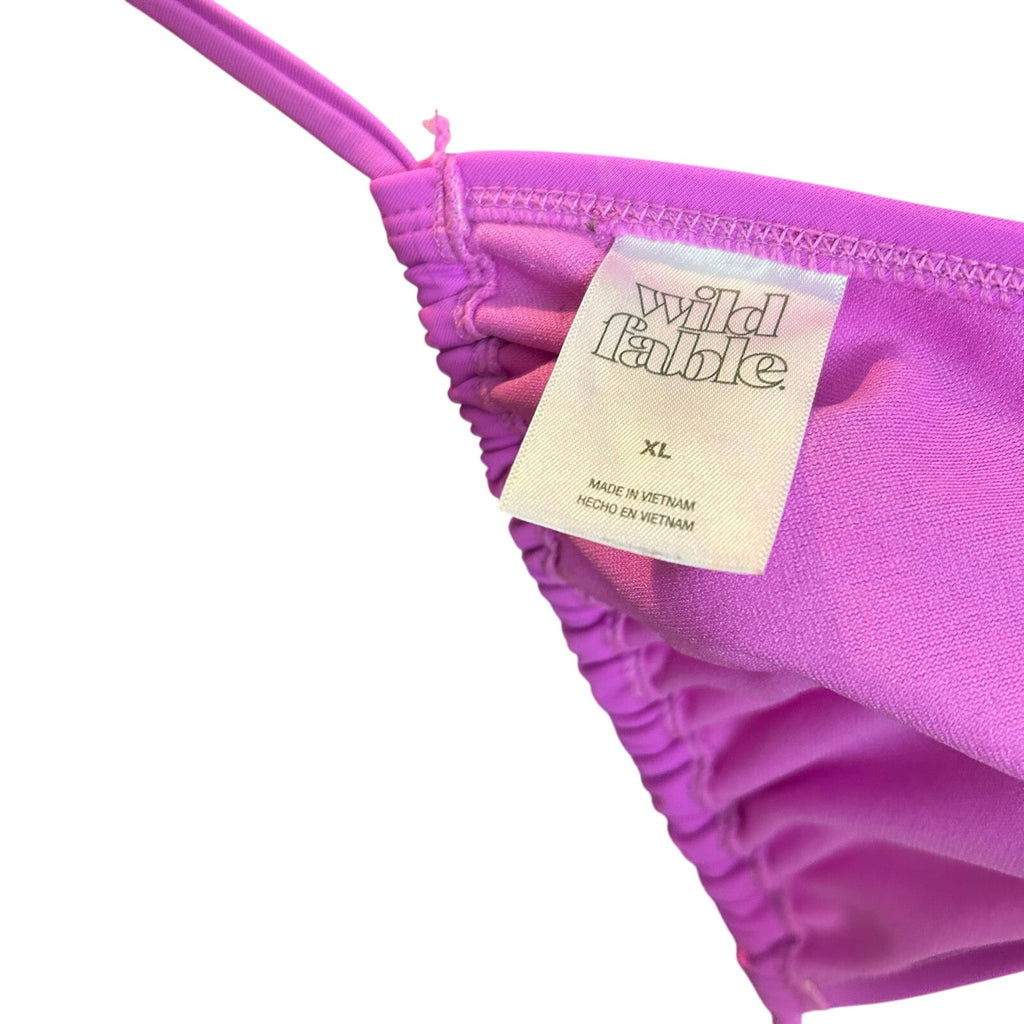 Wild Fable Purple Triangle Bikini Top XL Aesthetic Beachwear Resort Pool Y2K