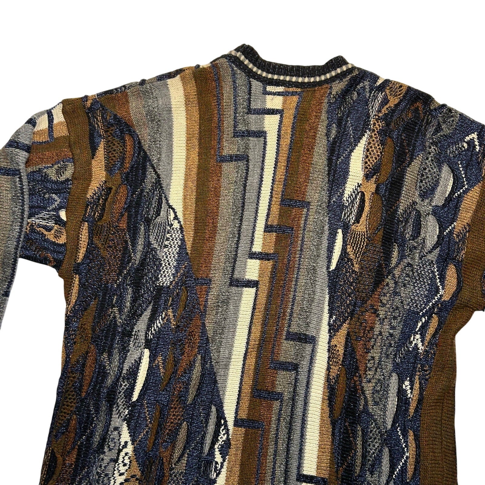 VTG 80s Lavane Brown Cosby Crewneck XL Sweater Retro Grunge Streetwear Casual