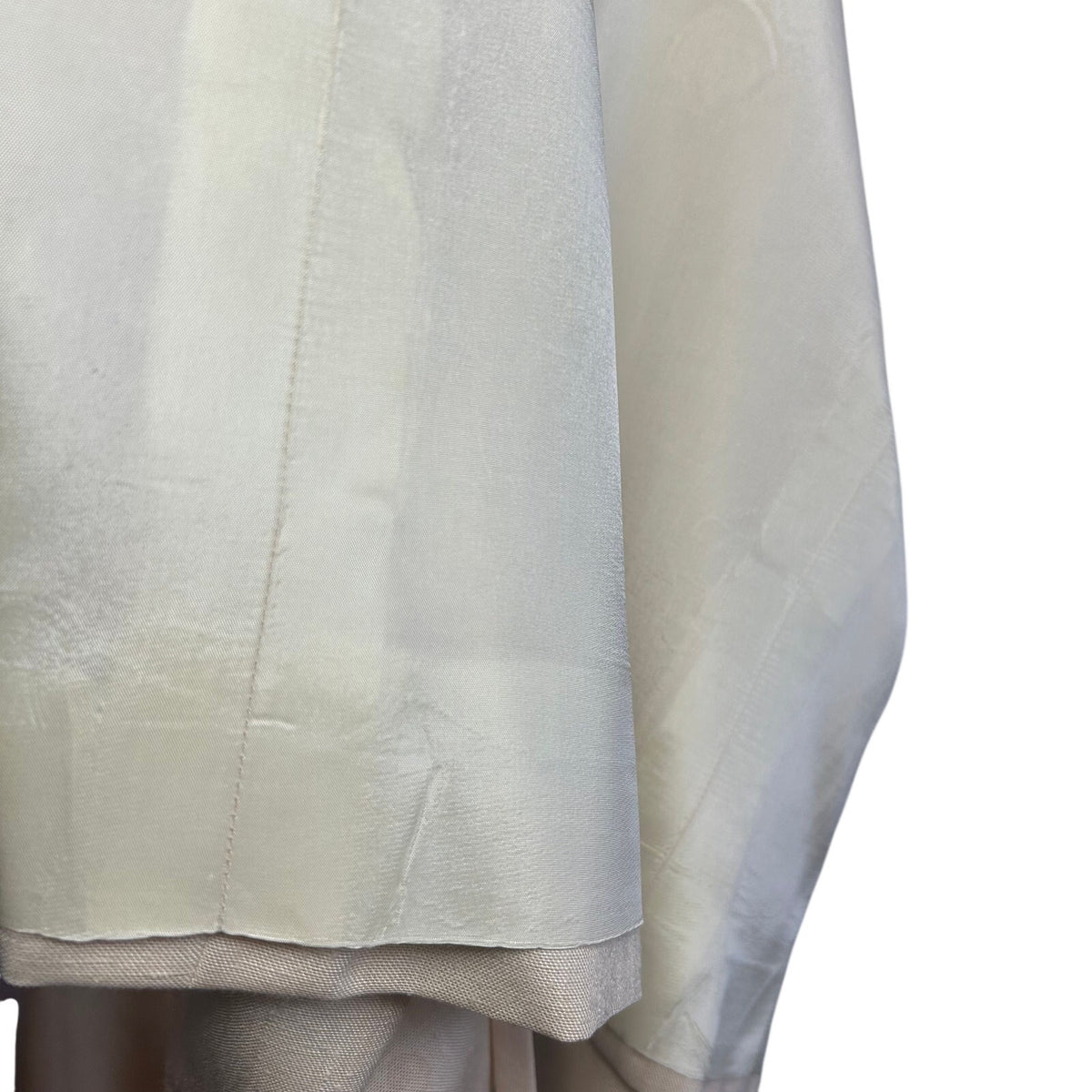 VTG 50s Hartnell Yellow Silk Applique Linen S Jacket Dress Set Feminine Wedding