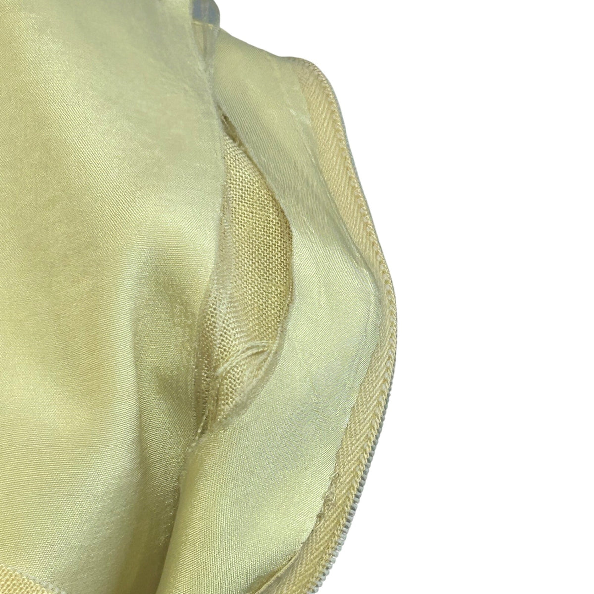 VTG 50s Hartnell Yellow Silk Applique Linen S Jacket Dress Set Feminine Wedding