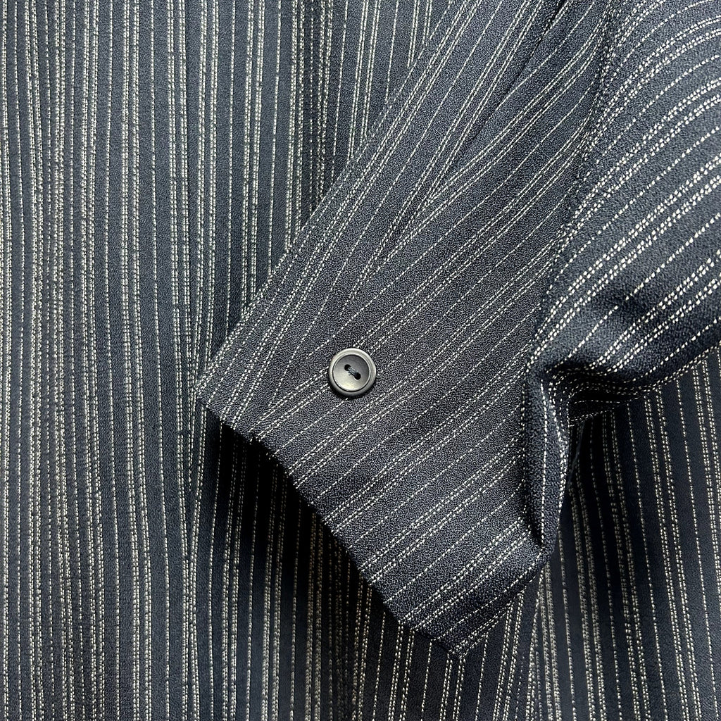 Karen Scott 18 Navy Blue Pinstripe Single Breasted Lined Career Blazer Jacket