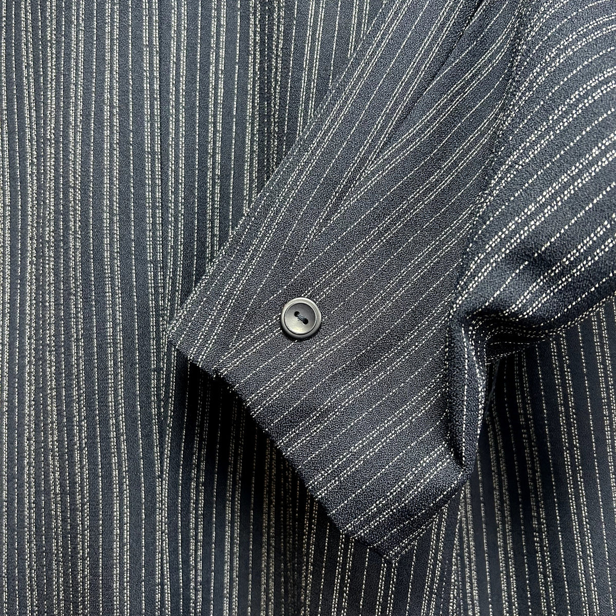 Karen Scott 18 Navy Blue Pinstripe Single Breasted Lined Career Blazer Jacket
