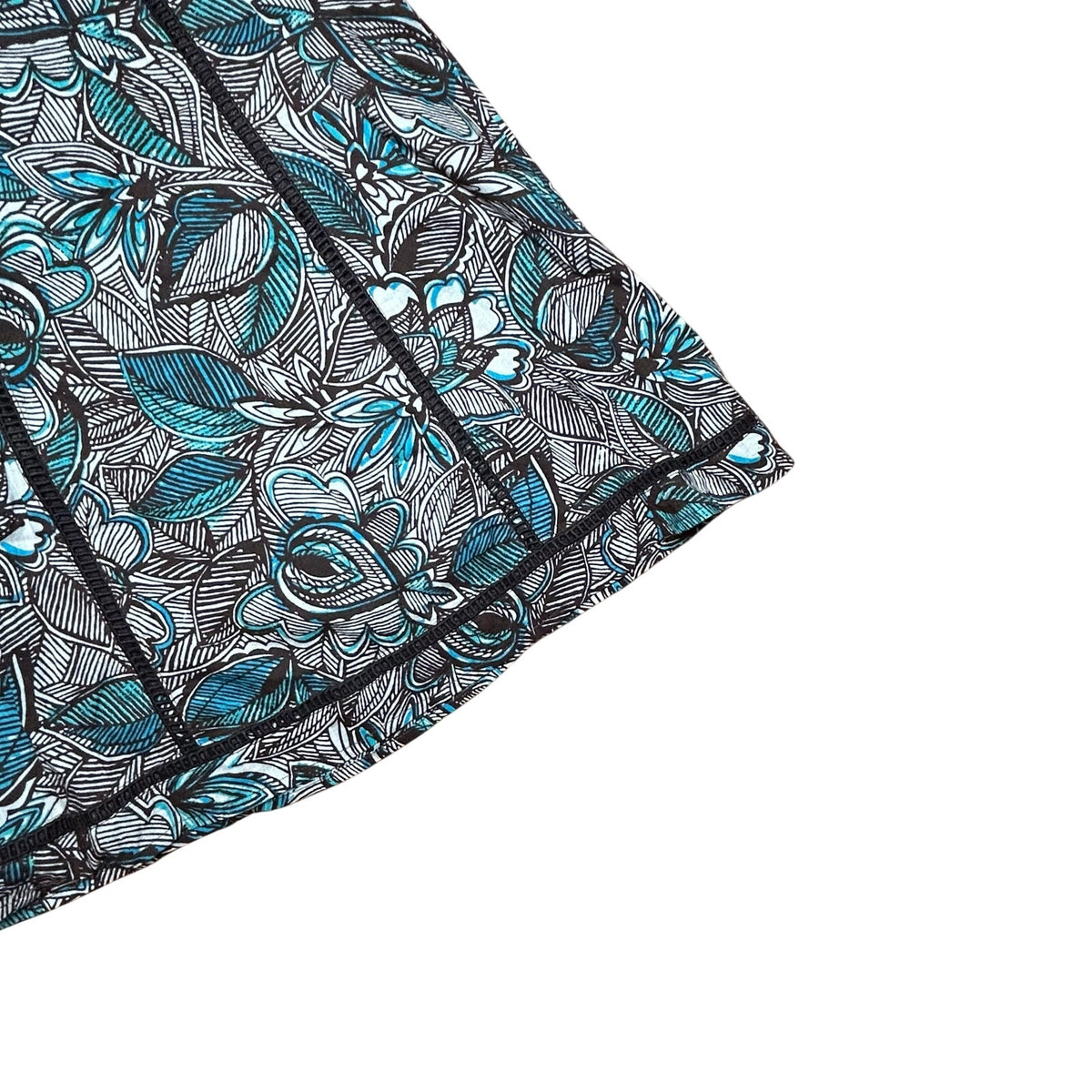 VTG Y2K St. John's Bay Brown Foral Knee Skirt Boho Casual Cottage Retro Cotton