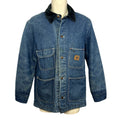 VTG 70s Big Ben Wrangler 36 Blanket Lined Denim Jacket Hand Painted Cow Art Barn