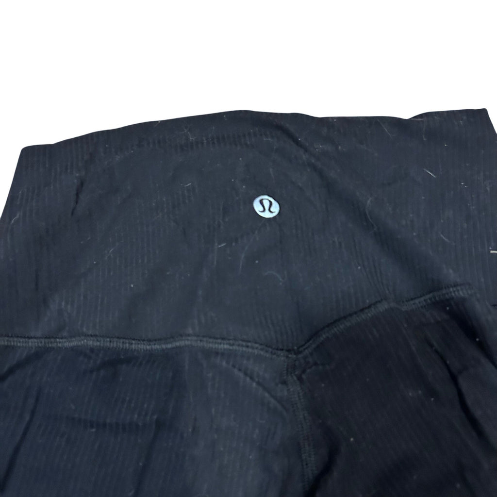 Lululemon Black Ribbed Leggings Size 4 Archival Y2K Revival Minimalist