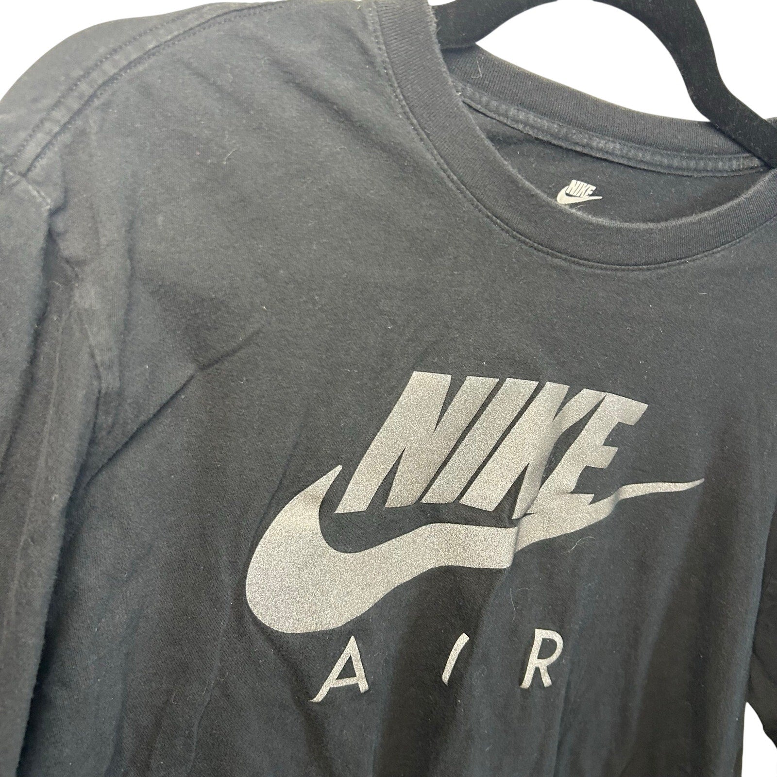 Nike Graphic T-Shirt Black L Short Sleeve Cotton Activewear Sportswear Skater