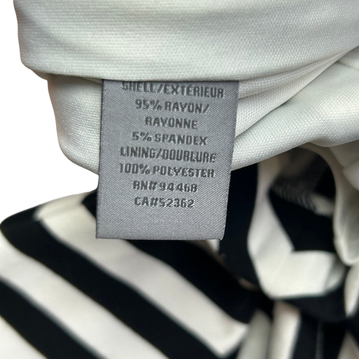 Vera Wang Black White Geometric Sleeveless Cocktail Dress 14 Goth Monochrome