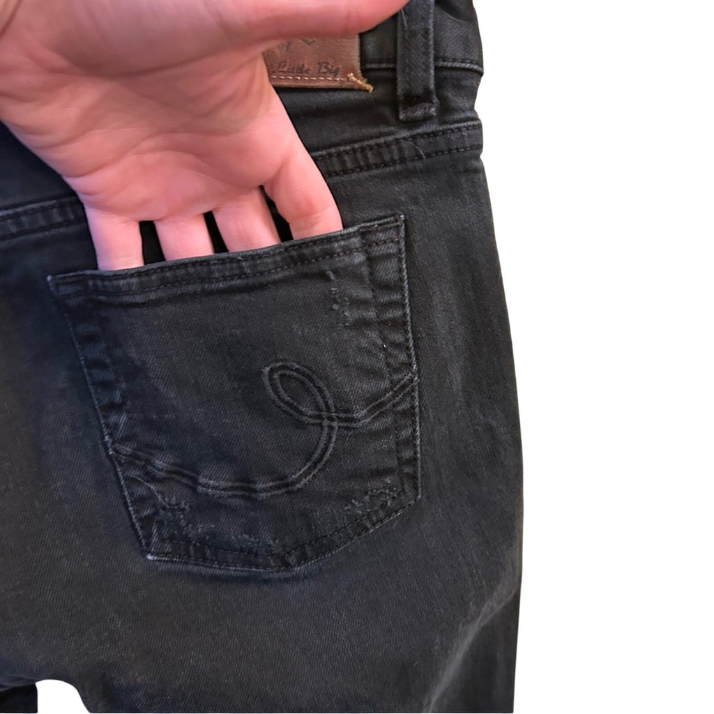 LITL BUG Black Jeans Size 30 Skinny Straight Leg Stretch Minimalist Denim