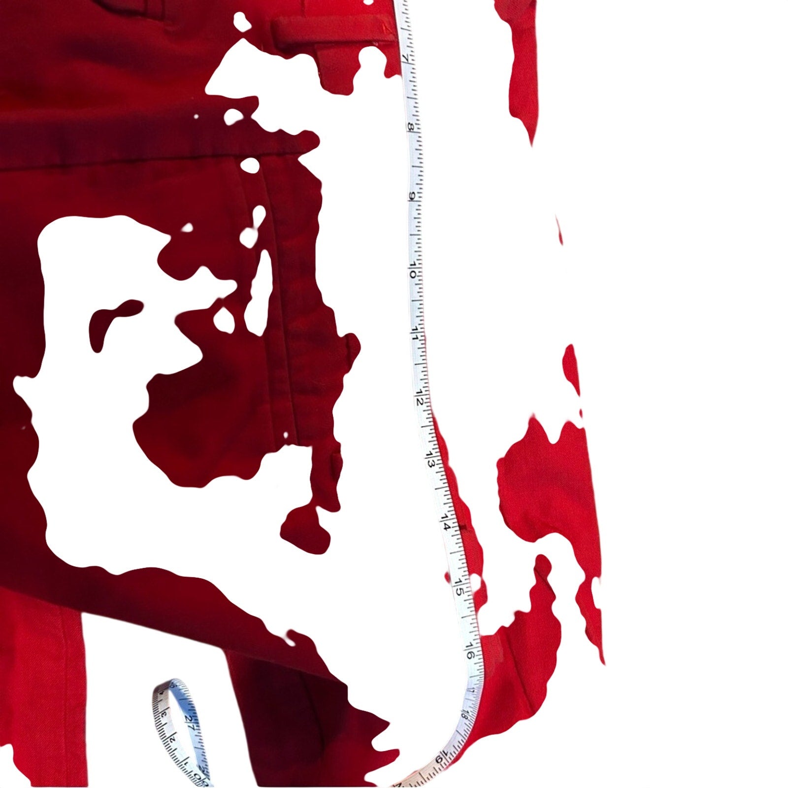 Gap Modern Straight Pants Size 8 Bright Red Stretch Lux Career Bold Pop of Color