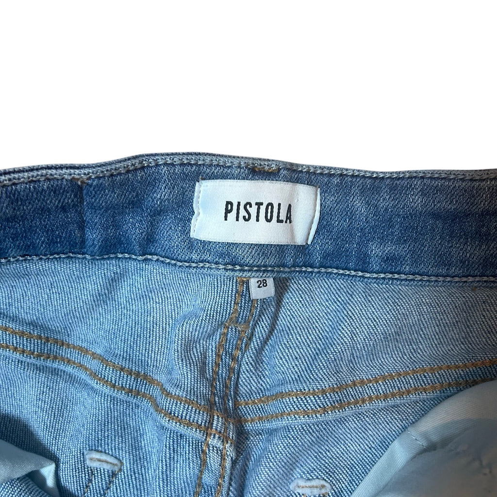 Pistola Cassie High Rise Straight Leg Jeans Sunrise Wash 28 Minimalist Indie
