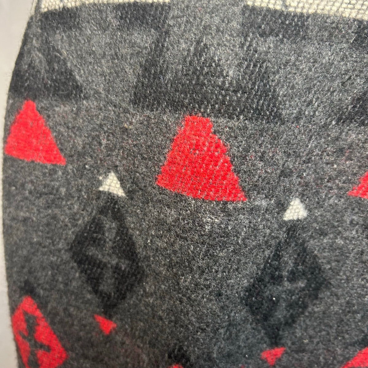 VTG The Last Best Place Southwestern Wool Blend Mini Skirt Black Red Aztec Sz 10