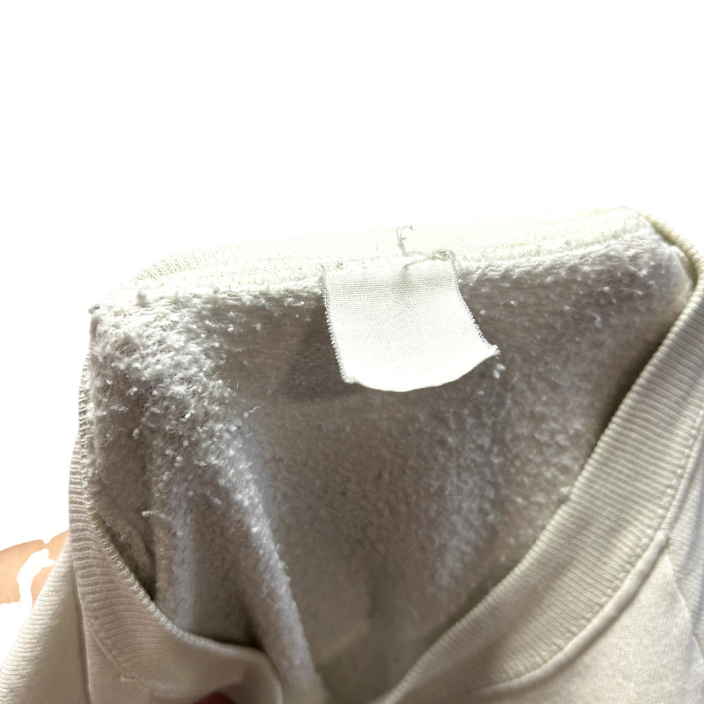 VTG 80s Guess Paris M White Sweatshirt Triangle Logo Dolman Sleeve Streetwear