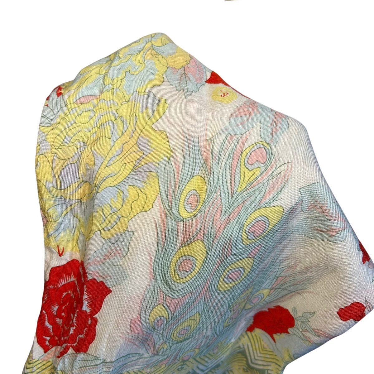 Chelsea & Violet Psychedelic Floral Jumpsuit Large Rayon Spaghetti Strap Pockets