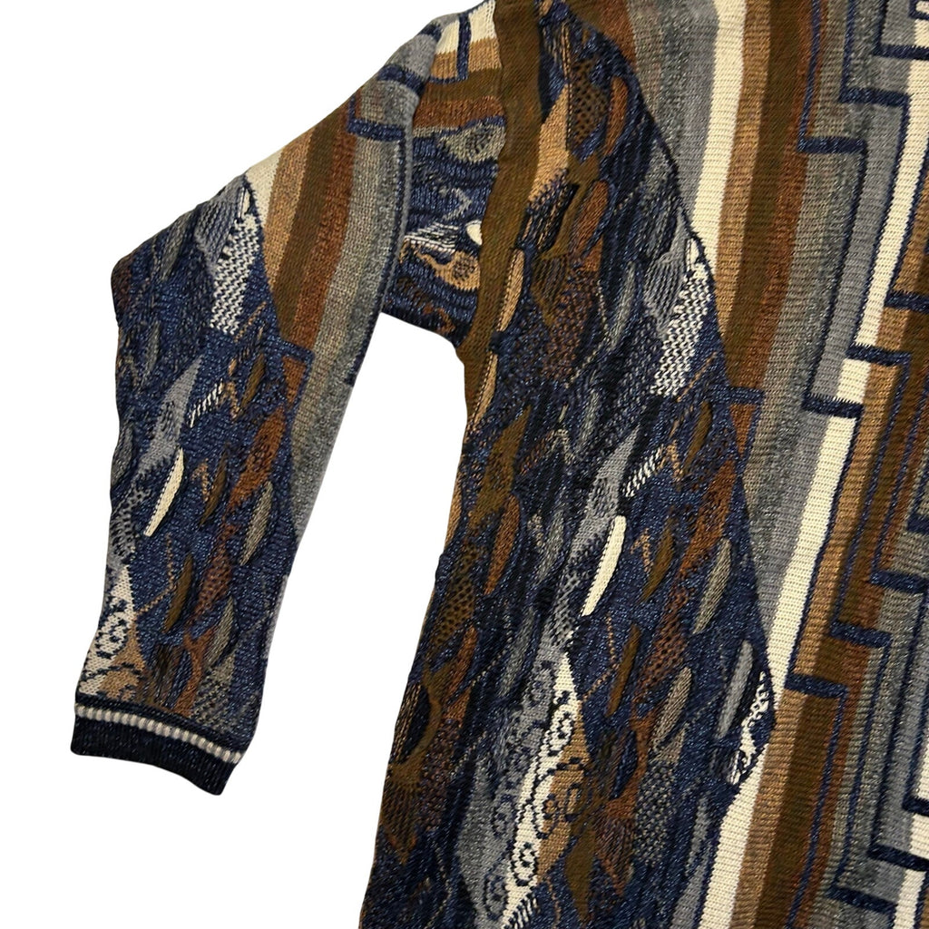 VTG 80s Lavane Brown Cosby Crewneck XL Sweater Retro Grunge Streetwear Casual