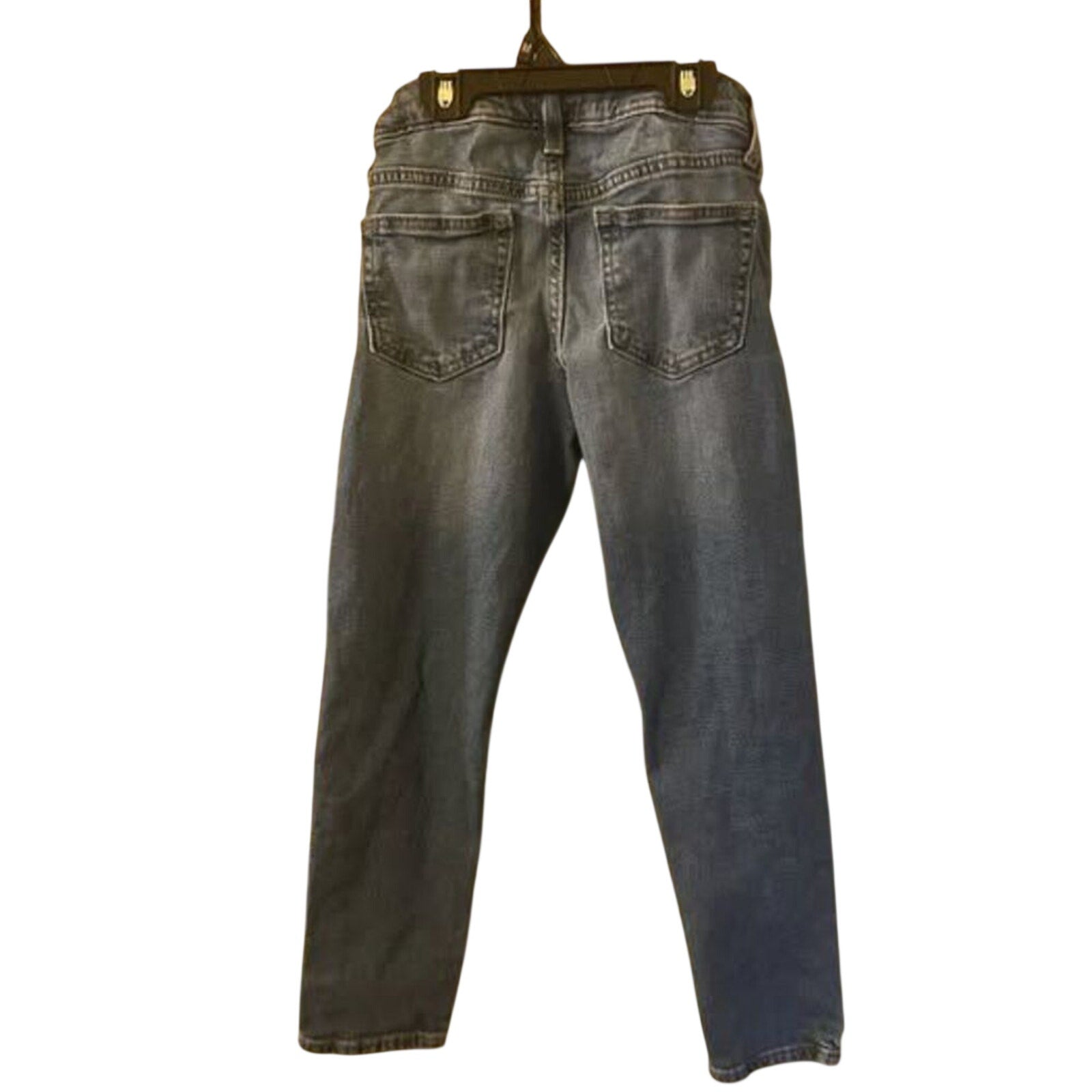 Old Navy Boys Size 7 Slim Tapered Jeans Adj Waist Med Wash Basics Casual Utility