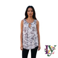 Juicy Couture Y2K Rhinestone Keyhole Abstract Blouse XL Glam Coquette Indie
