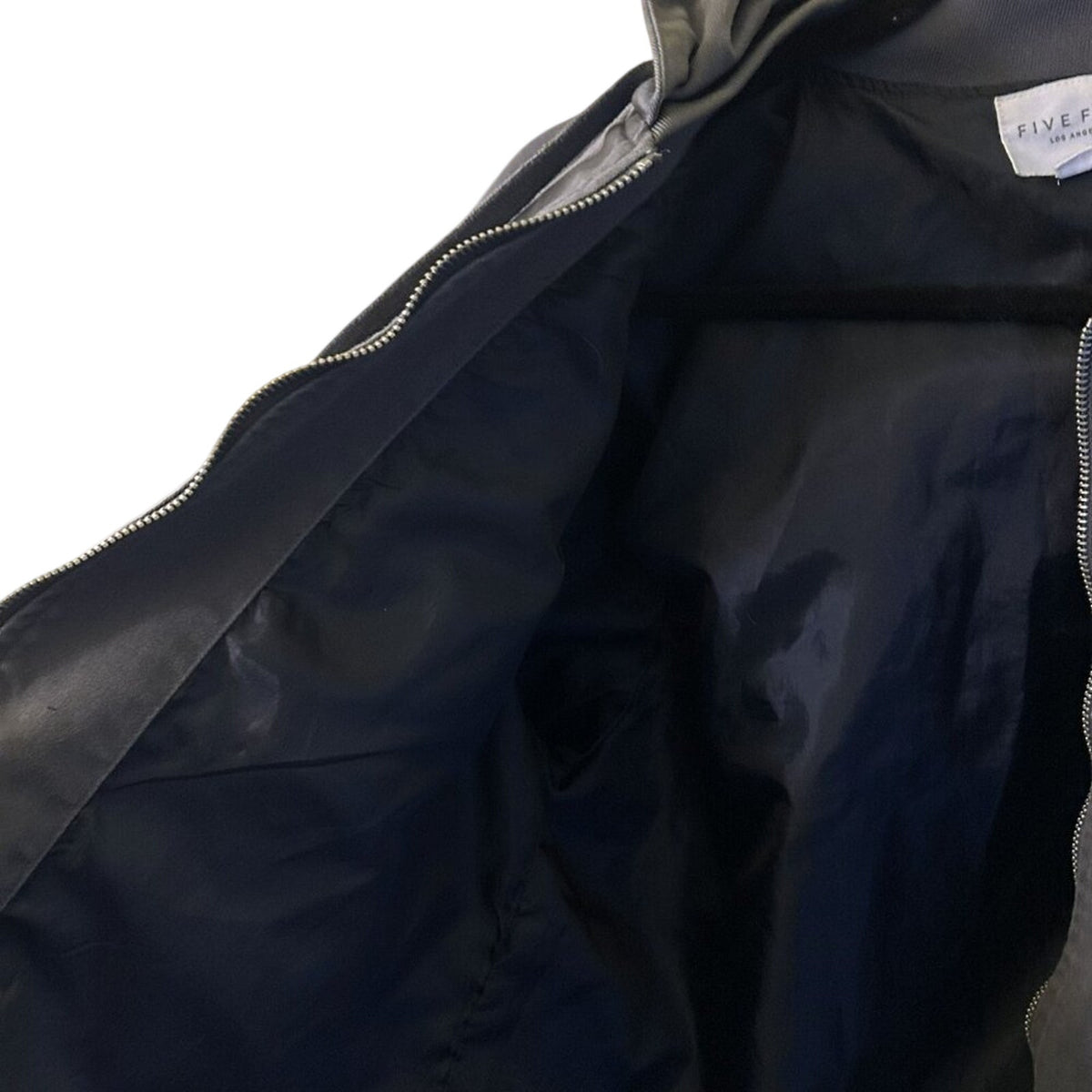 Five Four Los Angeles Canton Hooded Jacket Gray Canvas Utility Streetwear M