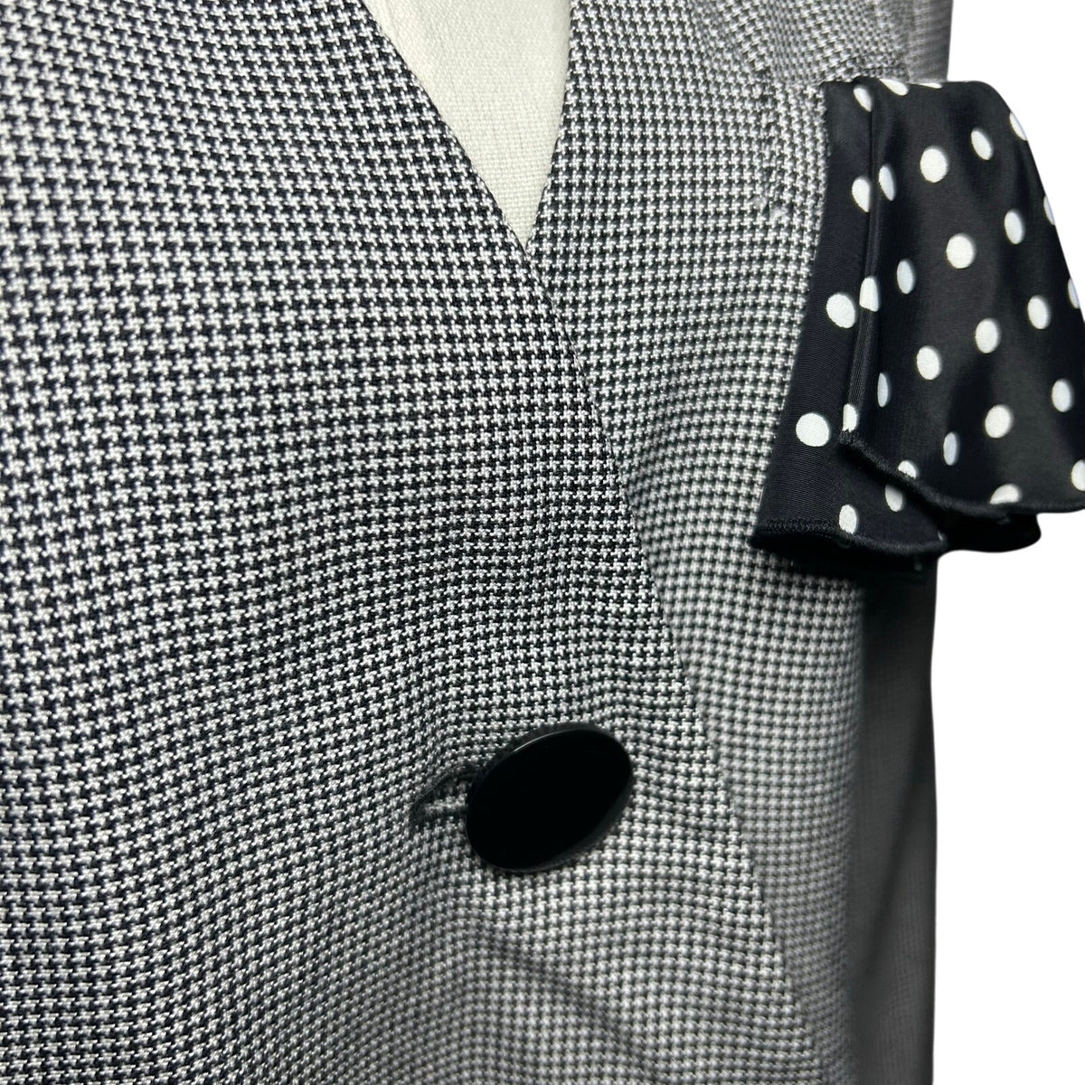 VTG 80s Gray Power Blazer Petite 8 Dark Academia Preppy Minimalism Office Siren