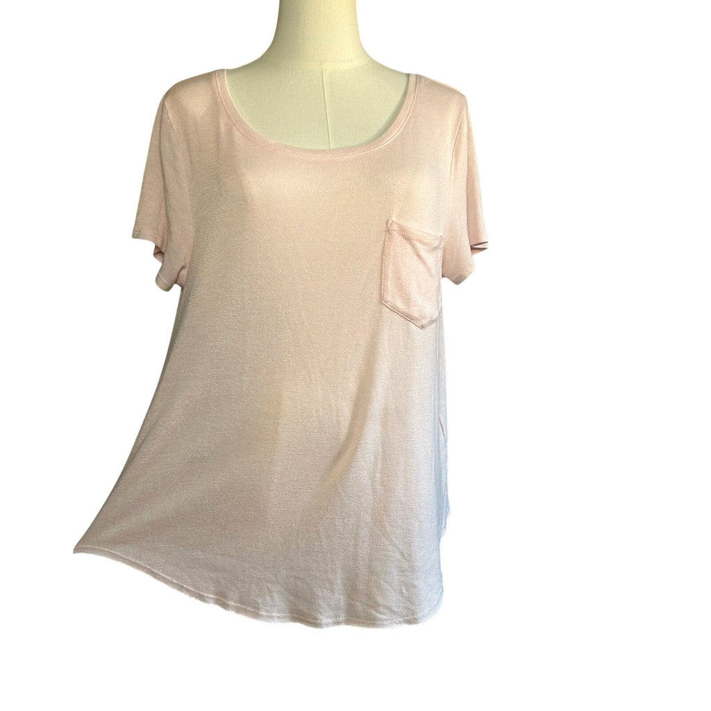 Hollister Pink Raw Hem Knit Long Sleeve Pullover Top Soft Coquette Casual Y2K