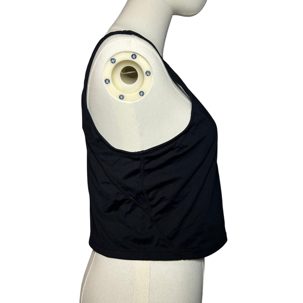 Black Built-In Bra Tank Dress High Stretch Large Minimalist Sportswear Casual