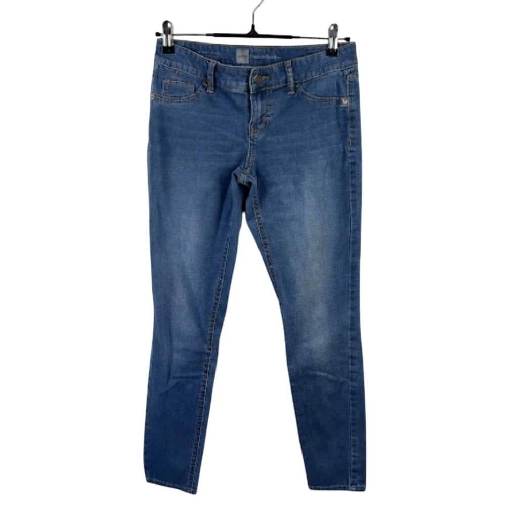 WASSIO Luxe Straight Leg Jeans Size 6 Medium Wash Stretch Blue Denim RN 159052