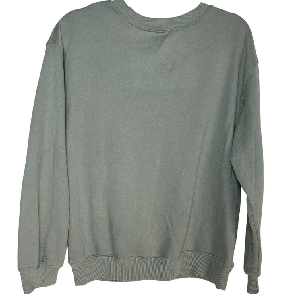 The Beatles With The Beatles Album Graphic Crewneck Sweater Sage Green Medium