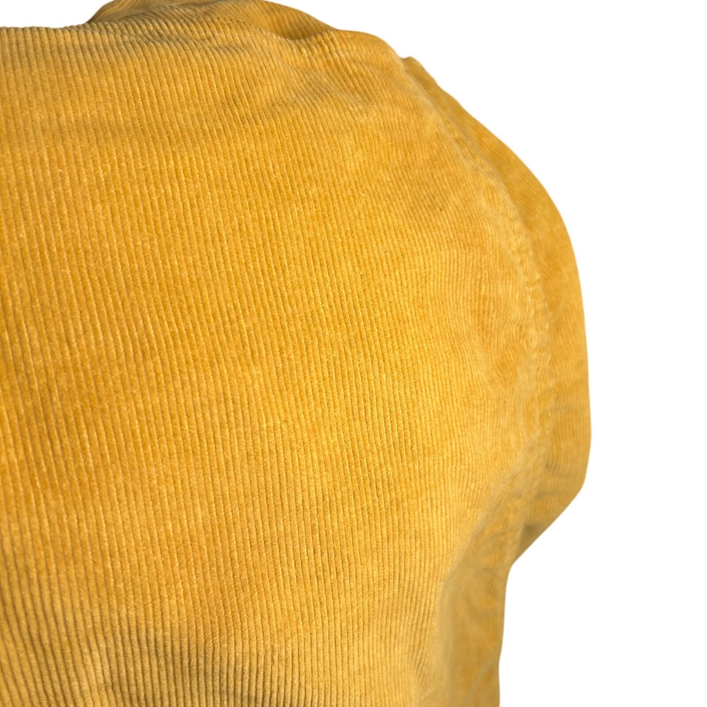 VTG 70s Wrangler Mustard Gold Corduroy Mini Skirt Petite XXS Western Boho Retro