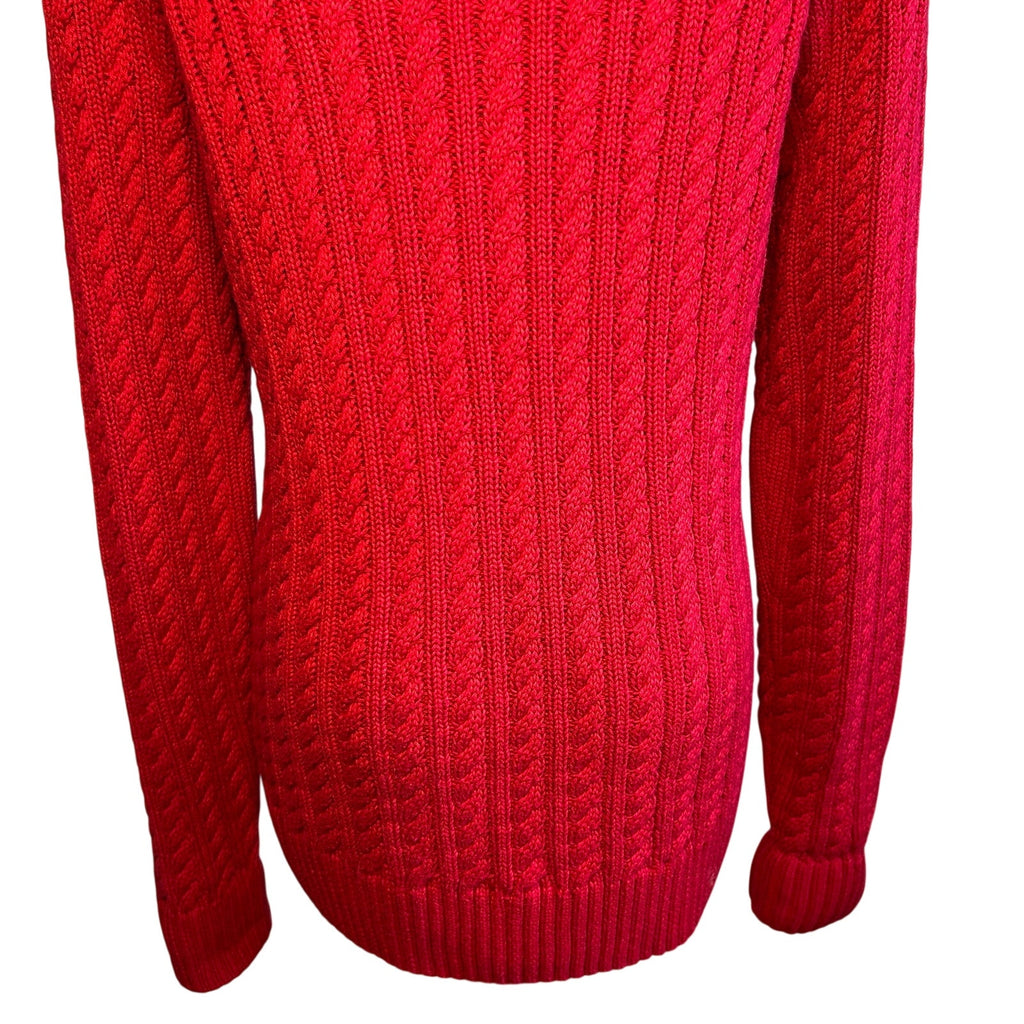 VTG 90s Jeanne Pierre Turtleneck M Sweater Cotton Knit Minimalist Retro Preppy