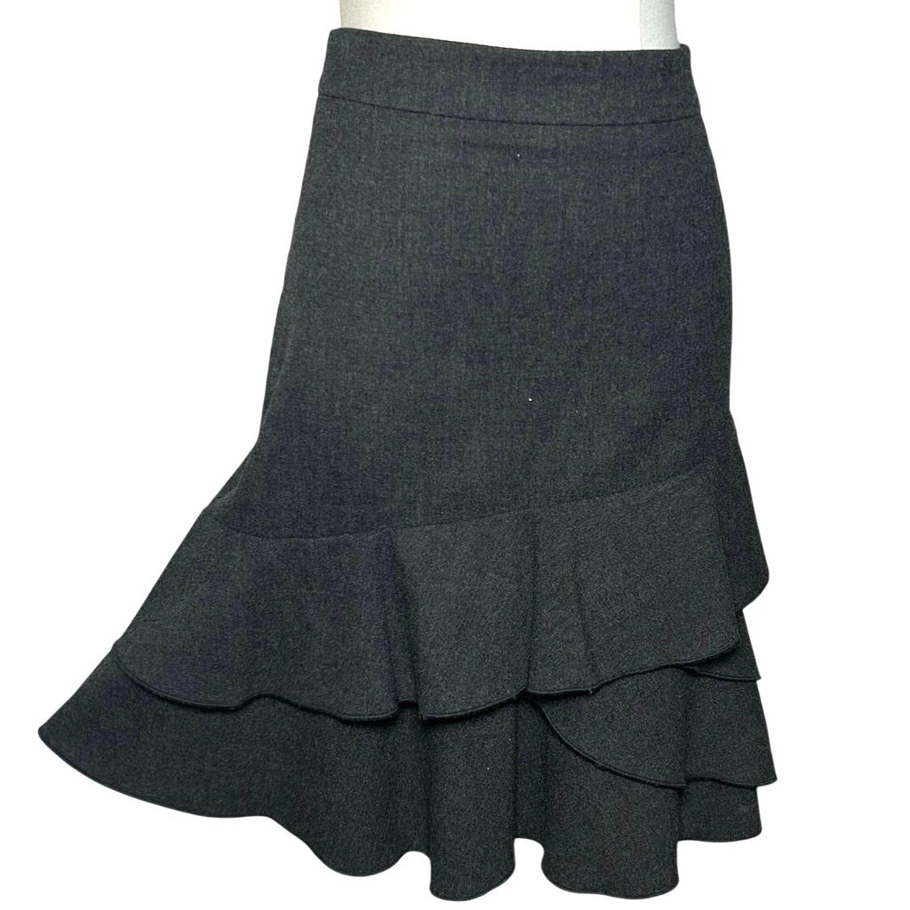 VTG 90s Y2K Minimalist Grunge Skirt M Dark Academia Flutter Streetwear Indie