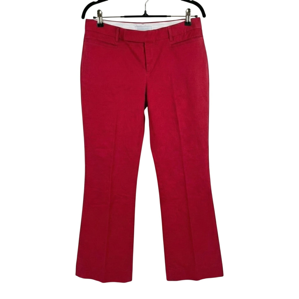 Gap Modern Straight Pants Size 8 Bright Red Stretch Lux Career Bold Pop of Color