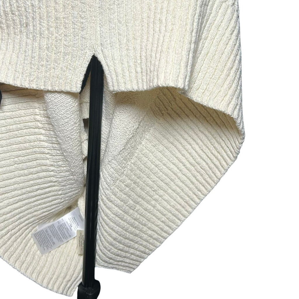 Madewell 2024 Texture-Stitch V-Neck Sweater Vest XL Ivory