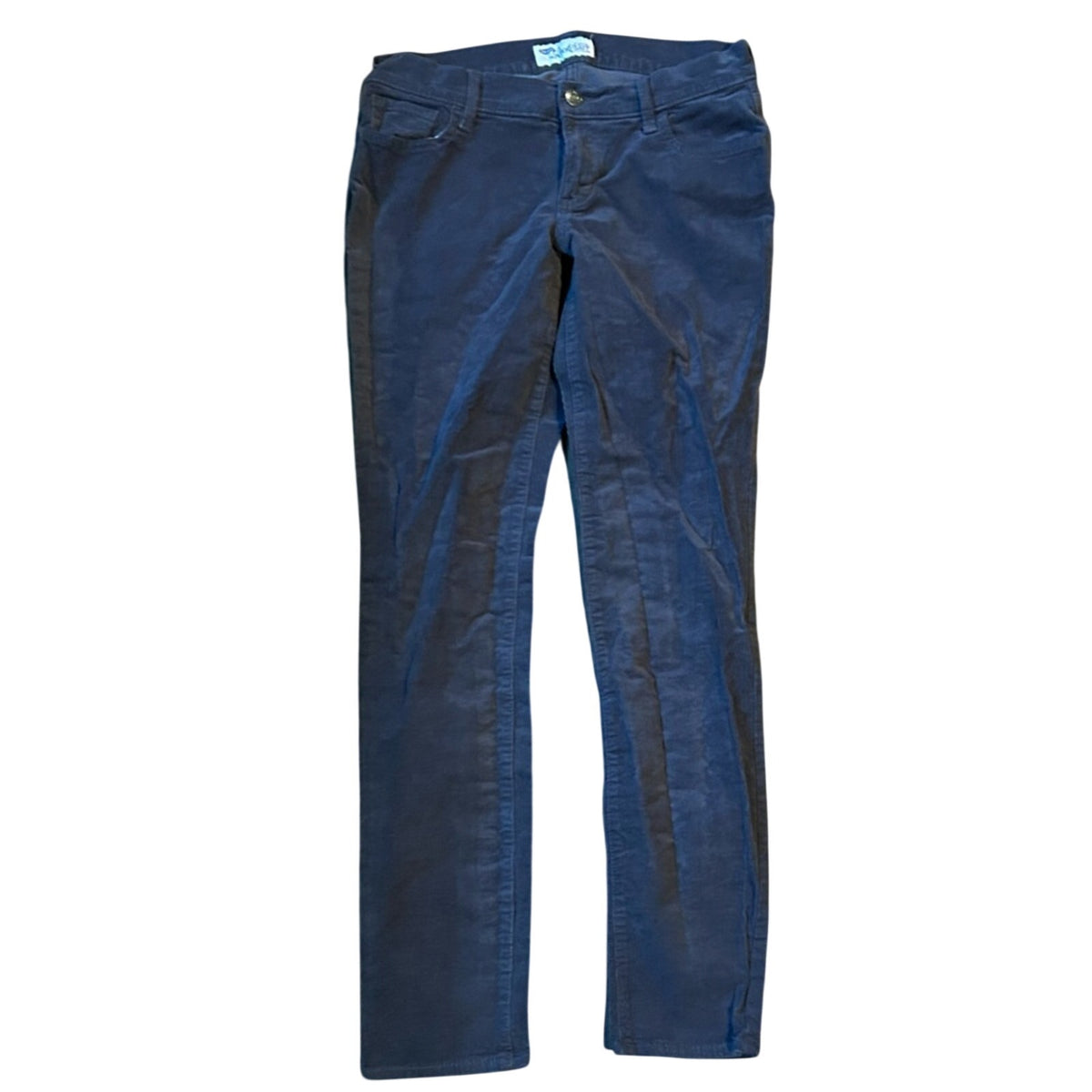 Old Navy Rockstar Navy Blue Corduroy Skinny Pants Women's Size 8 98% Cotton