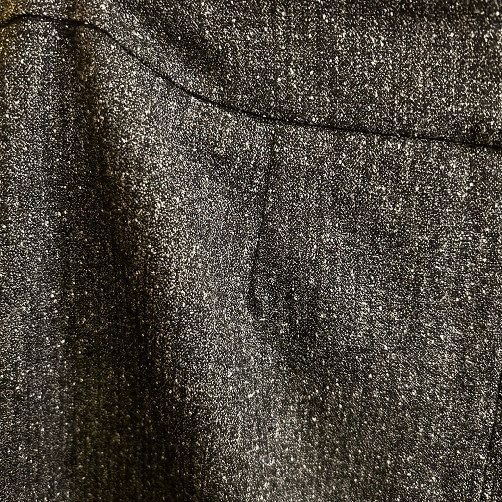 New York & Company Stretch Size 8 Charcoal Grey Pleated Slit Lined Pencil Skirt
