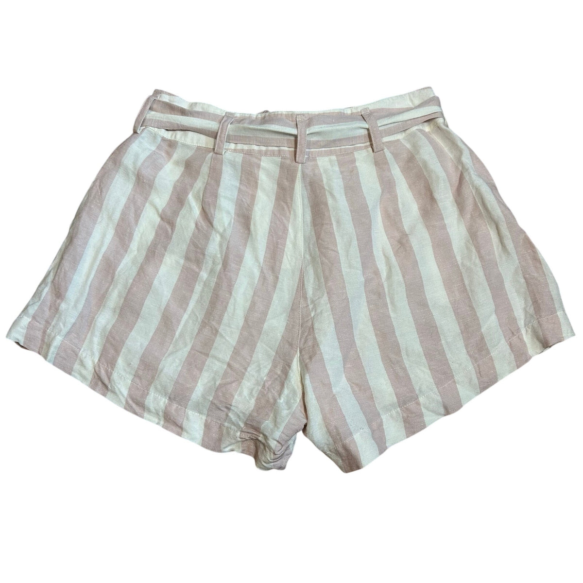 Rails Katy Petal Stripe Shorts Pink White Rayon Linen Medium Coquette Preppy