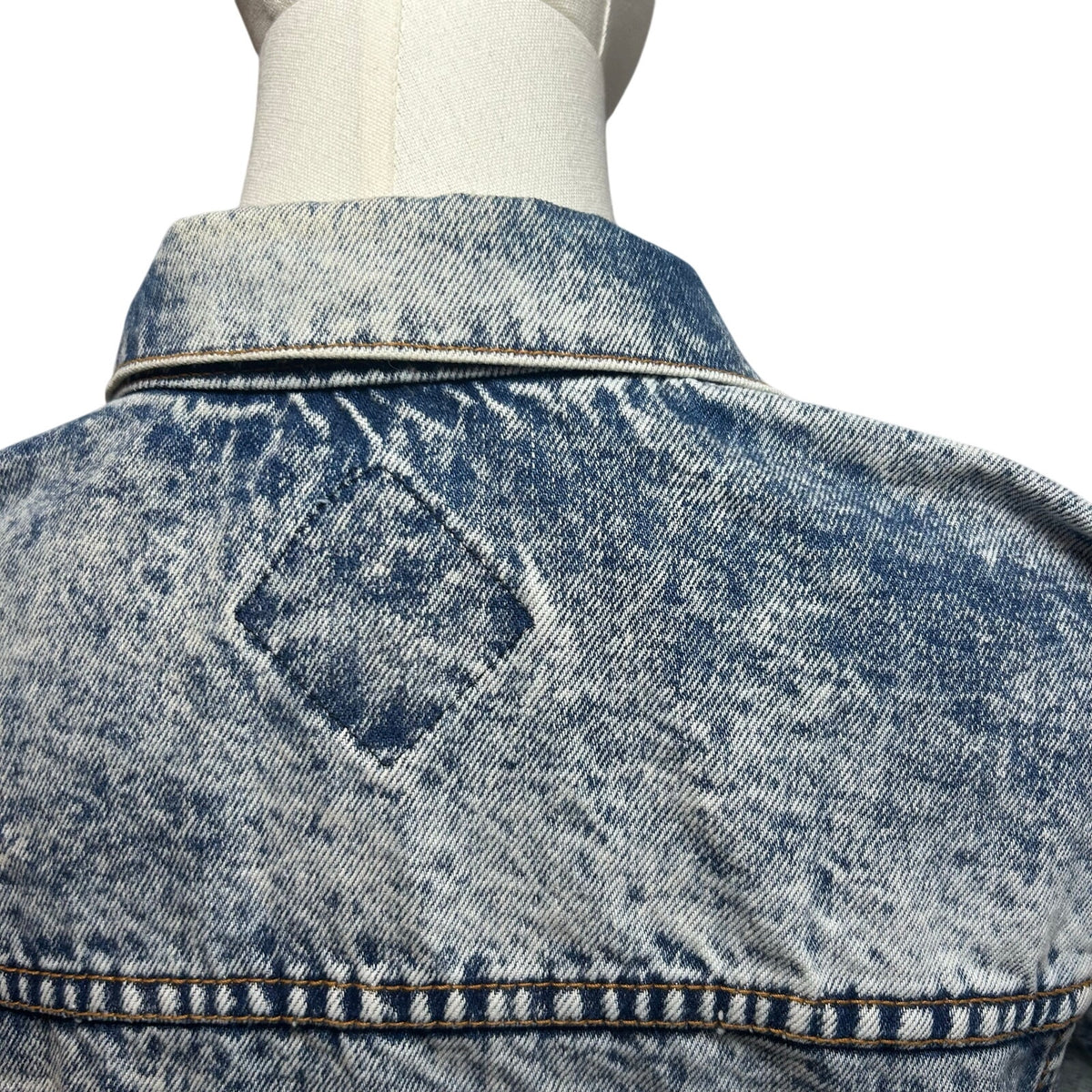 VTG 90s Ocean Denim Acid Wash Lighthouse Jacket Scenic Art Oversized XL