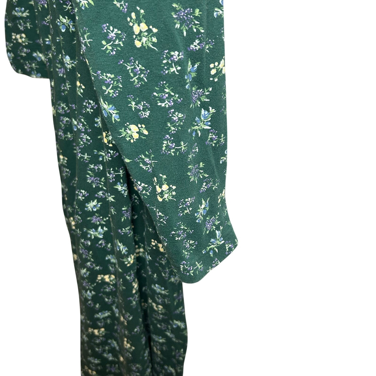 VTG Fads Floral Midi Dress Green L 90s Grunge Cottagecore