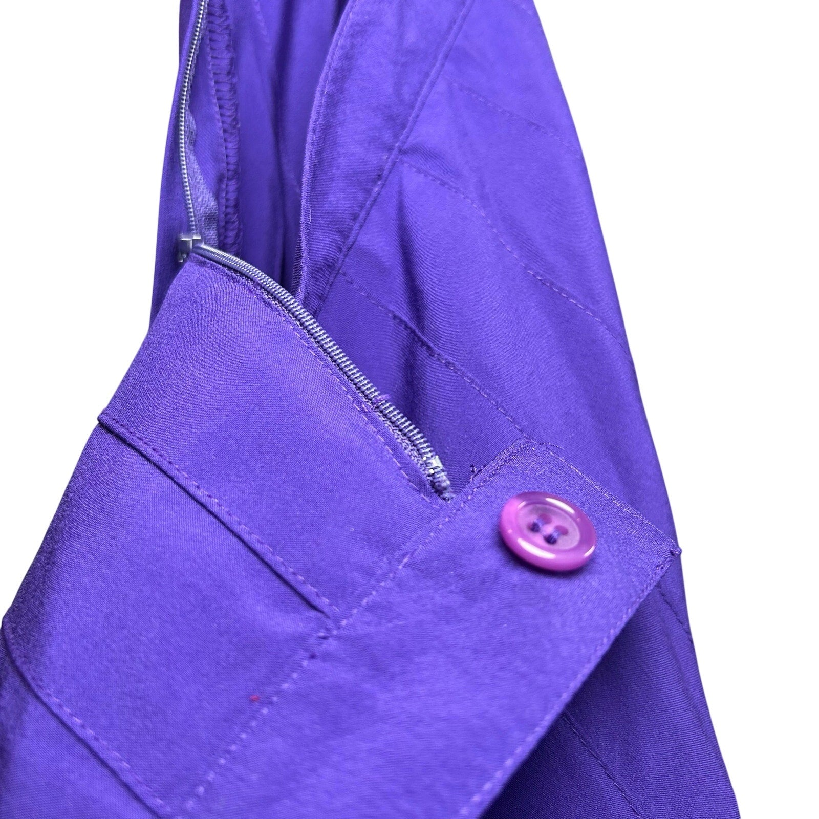 VTG 80s Lejay Purple Pleated Mini Skirt M Tennis Activewear Preppy Retro Casual