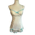 Victoria's Secret White Blue Lace Bridal Corset Bustier 34C Set Bridal Coquette