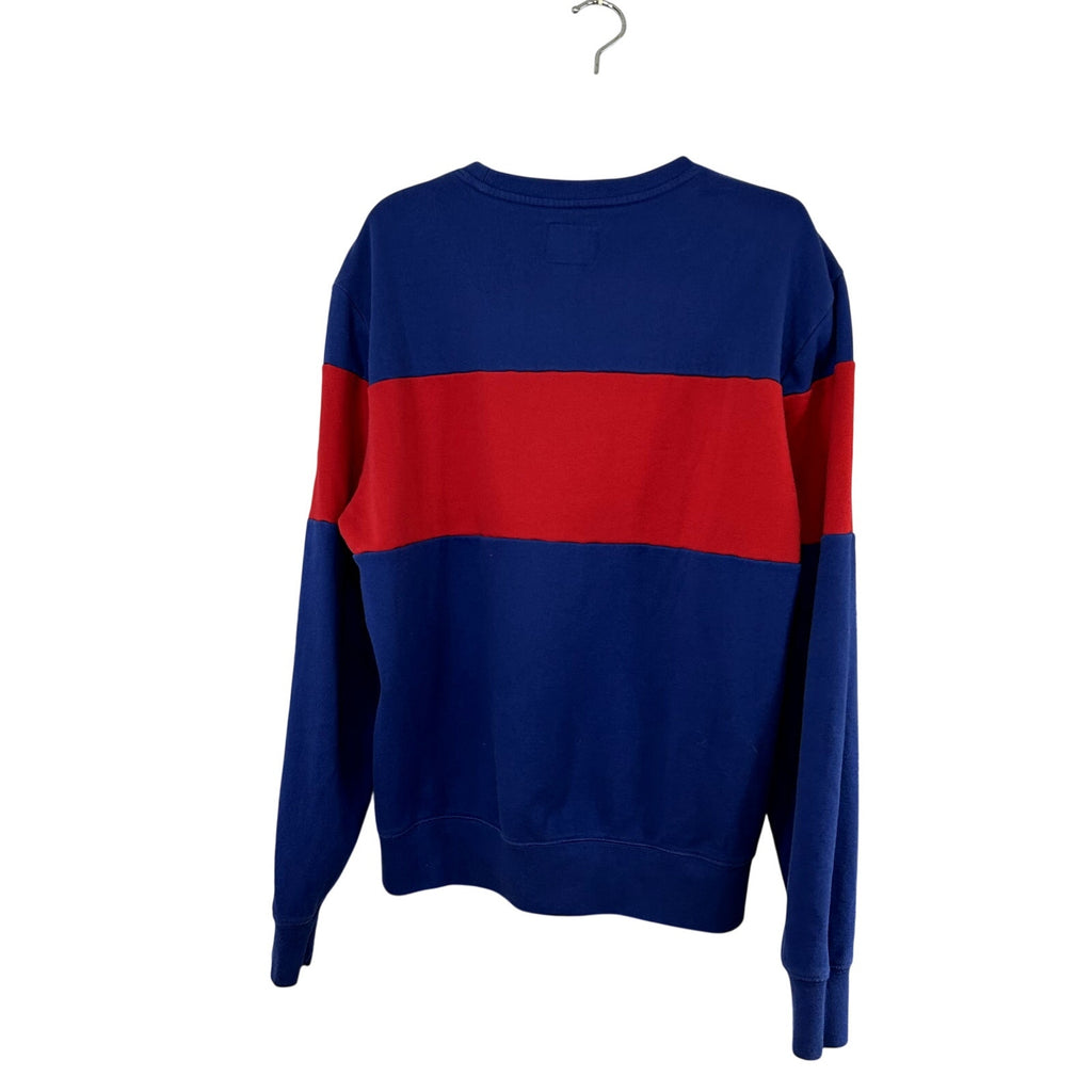 47 Brand XL Philadelphia 76ers Colorblock Fleece Crewneck NBA Sweatshirt Sports