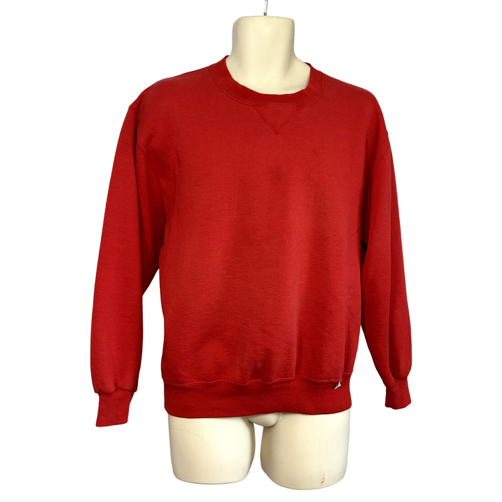 VTG 90s Russell Athletic M Red Fleece Crewneck Sweatshirt USA Gorpcore Utility