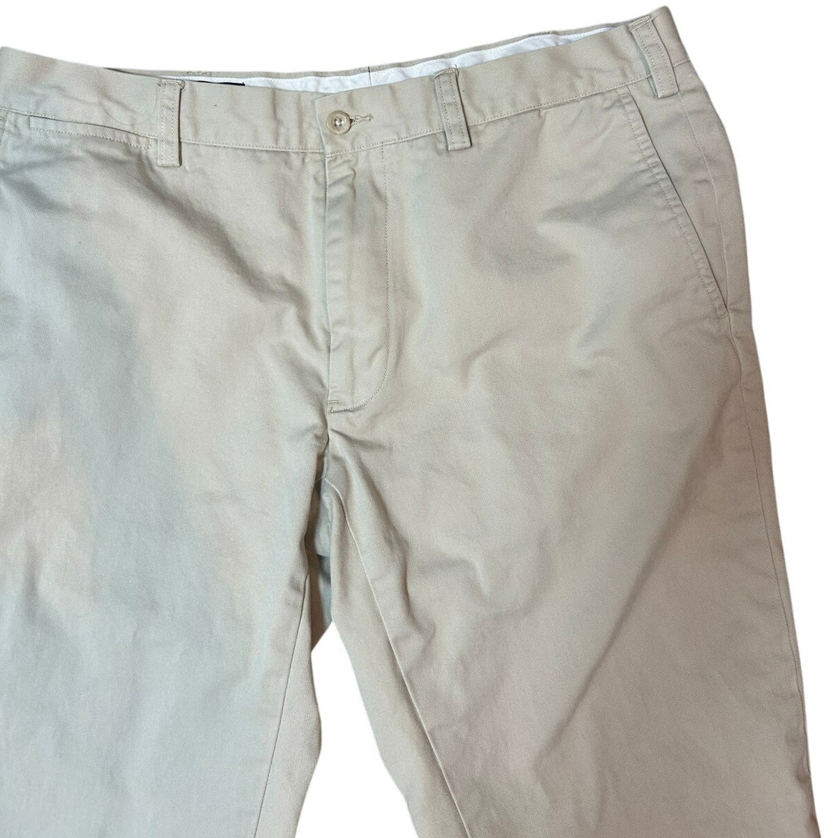 Polo Ralph Lauren Khaki Cotton Chino Pants Mens Contemporary Classic Preppy Work