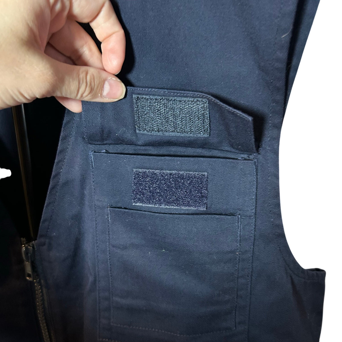 VTG Gerzon Navy Cotton Multi Pocket Technical Utility Gorpcore Vest Small M
