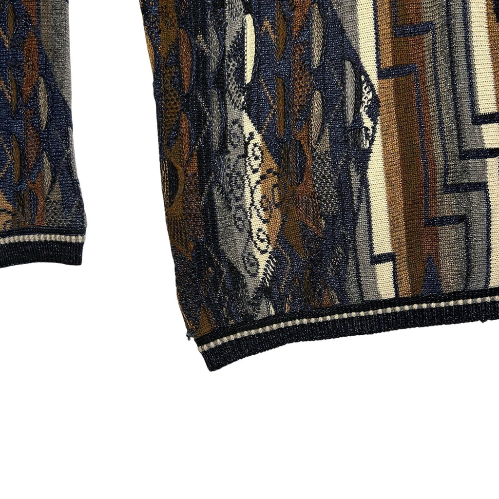 VTG 80s Lavane Brown Cosby Crewneck XL Sweater Retro Grunge Streetwear Casual