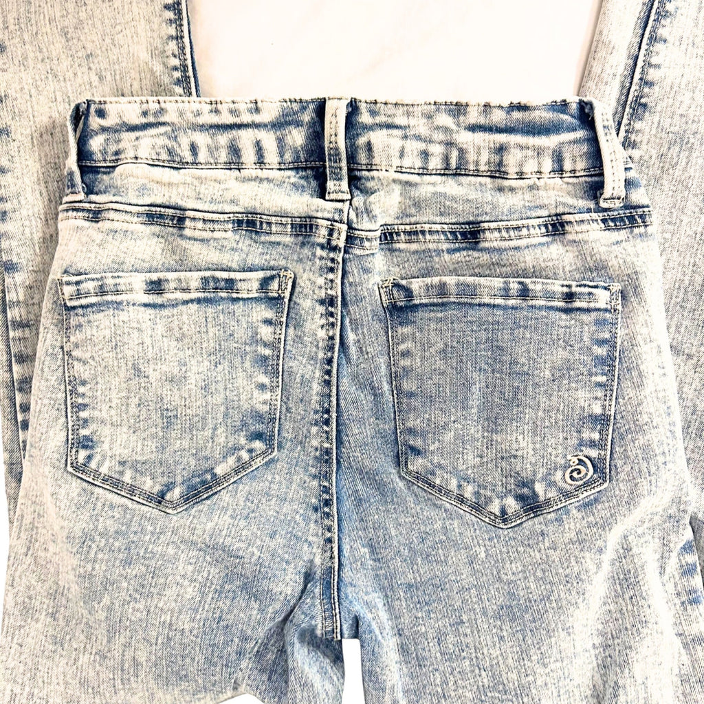 Indigo Rein Curvy Acid Wash Skinny Jeans Blue Size 5 Junior Contemporary Edgy