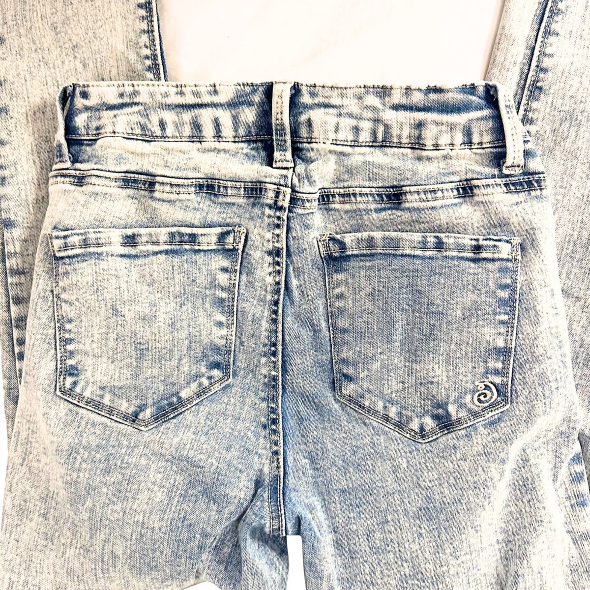 Indigo Rein Curvy Acid Wash Skinny Jeans Blue Size 5 Junior Contemporary Edgy