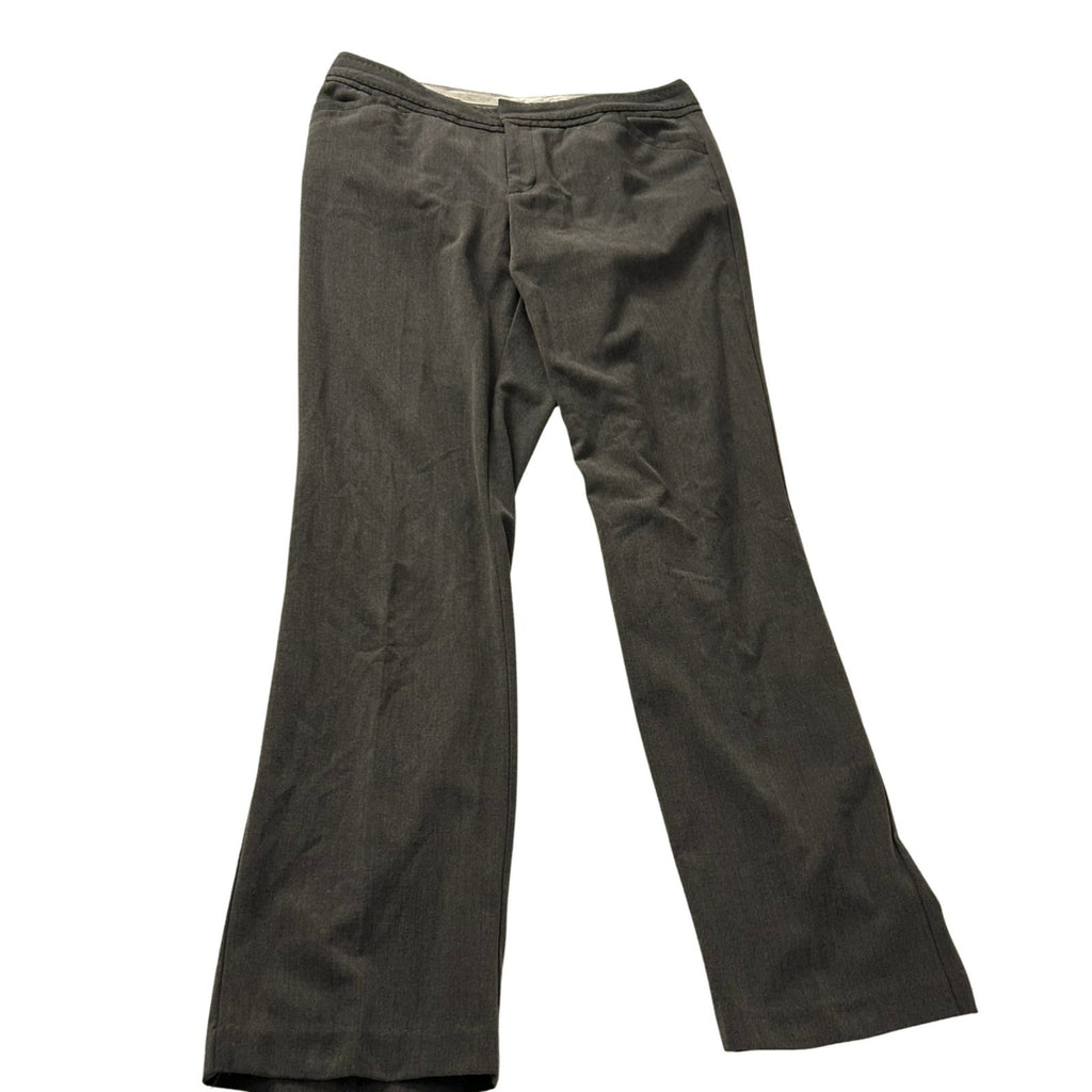 Christopher Banks Charcoal Gray Wool Blend Dress Pants Straight Leg Professional