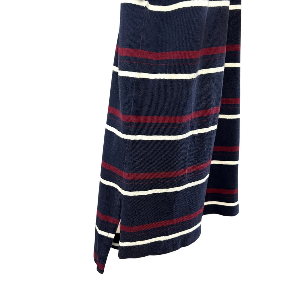 Polo Golf Ralph Lauren XL Navy Burgundy Striped Polo Shirt Embroidered Pony