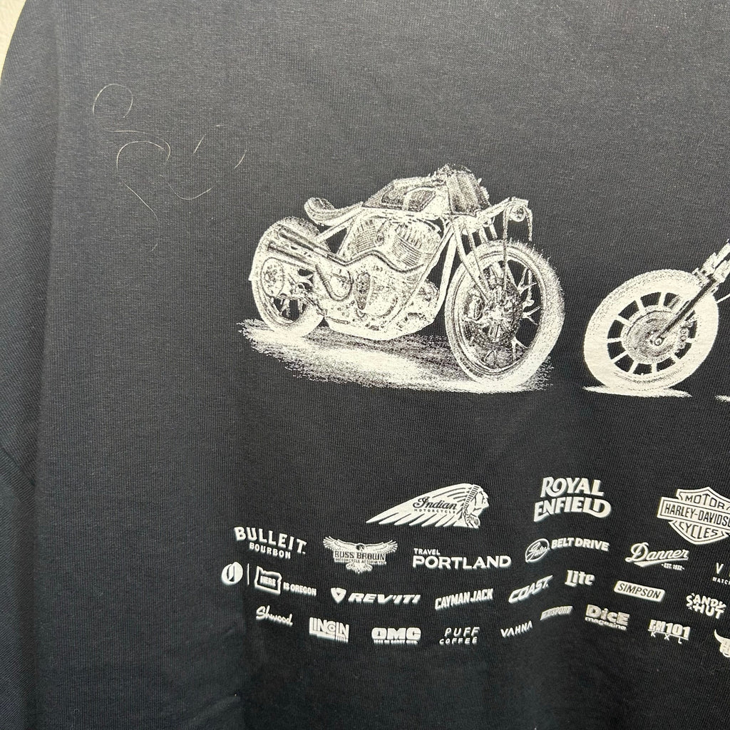 Progressive One Moto Show L/S Tee Black 2XL Biker Streetwear Grunge Casual