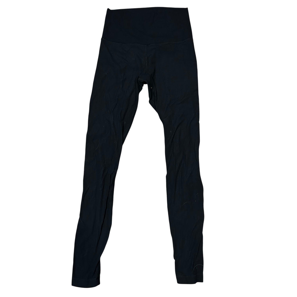Lululemon Black Ribbed Leggings Size 4 Archival Y2K Revival Minimalist